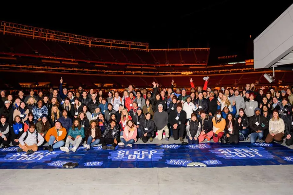 Covenant Home Sleep Out Volunteer group photo